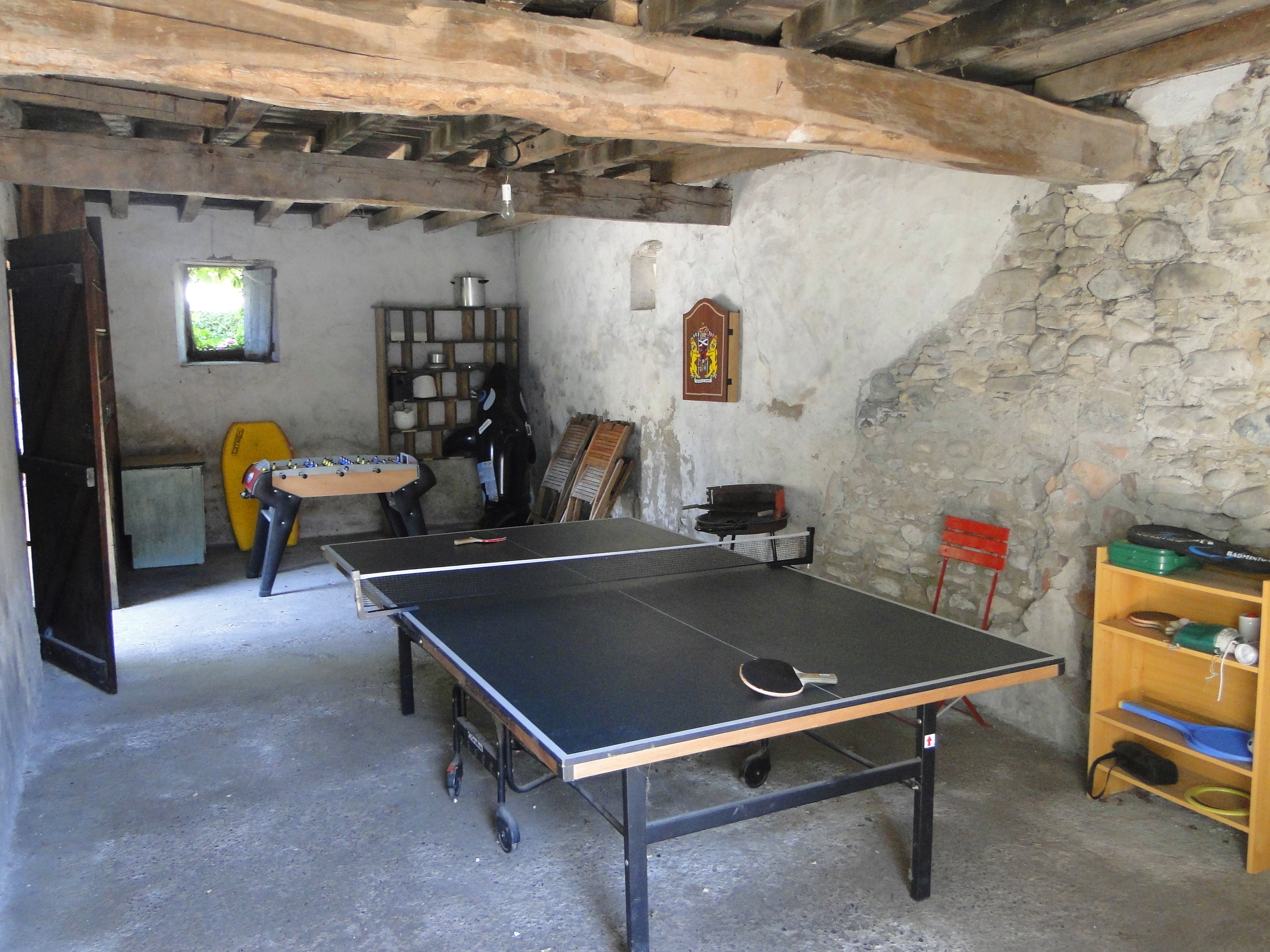 barn with all kind of games